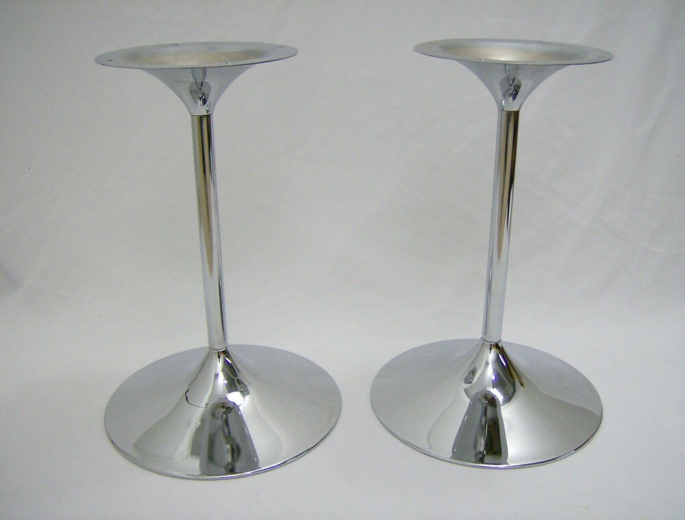 Pair bose 901 chrome tulip pedestal speaker stands vintage