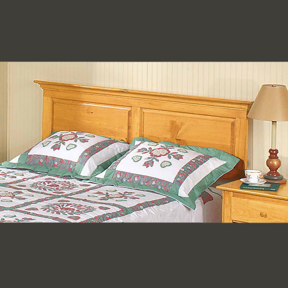 Shaker honey pine shaker king headboard only honey pine stain