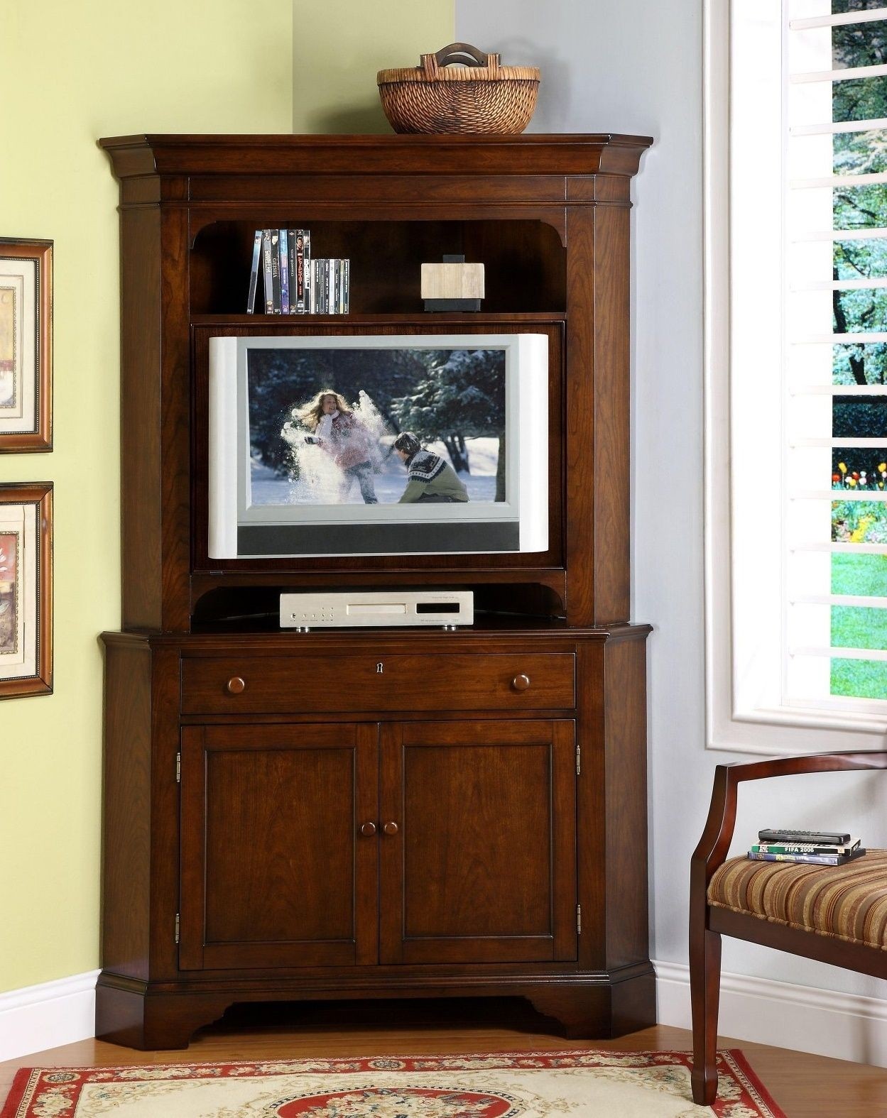 Tall corner tv stand with doors corner tv cabinets