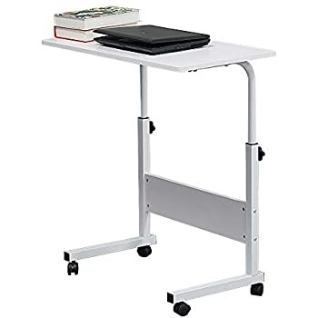 Amazon com festnight sofa end table with wheels height 1