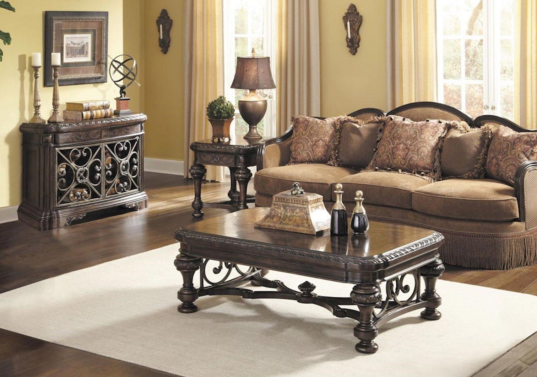 Lacks valencia giovanna 6 pc living roomful old world