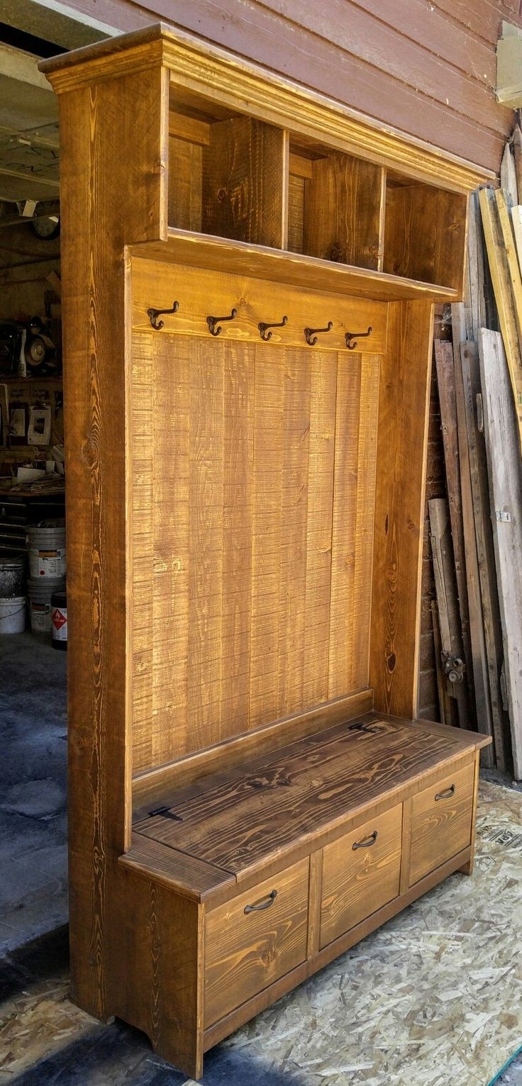Rustic hall tree rustic hall