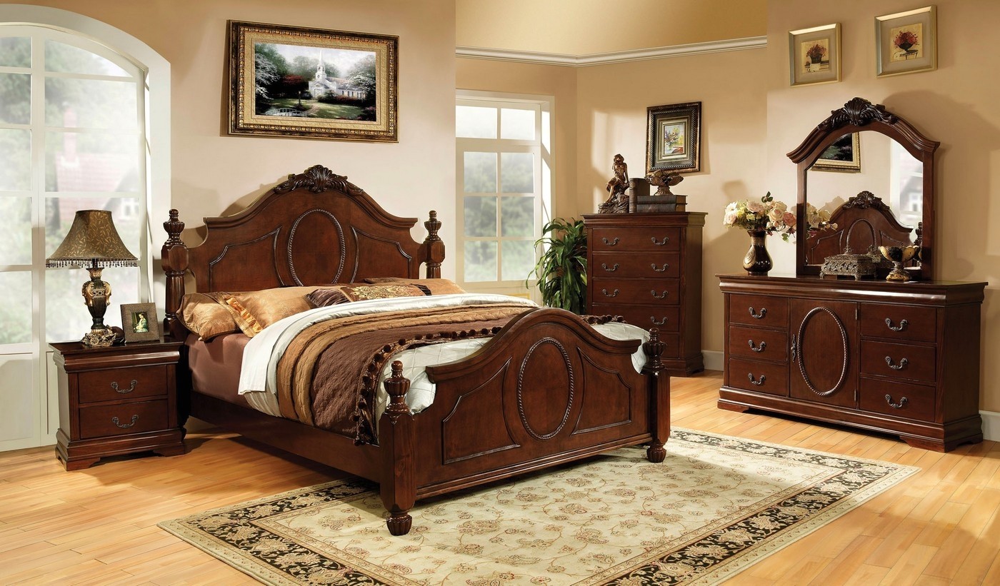 Clarissa ii traditional baroque style 4 pc queen bedroom