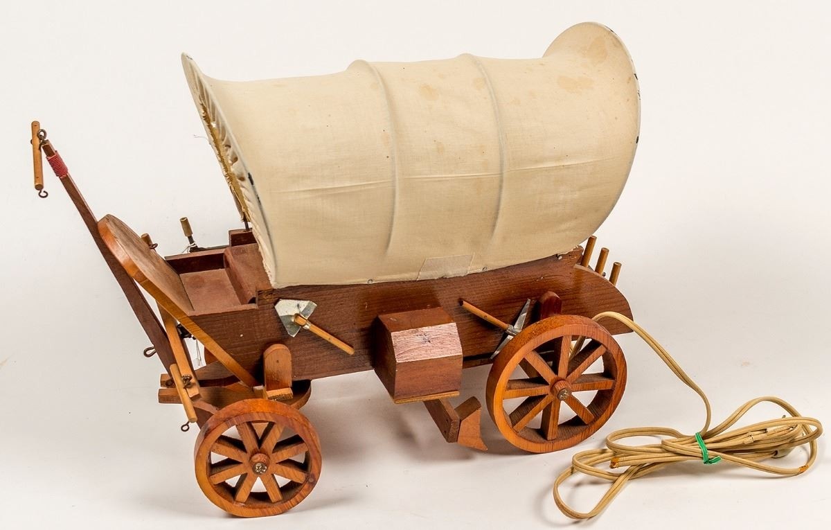 Covered wagon lamp the wagon