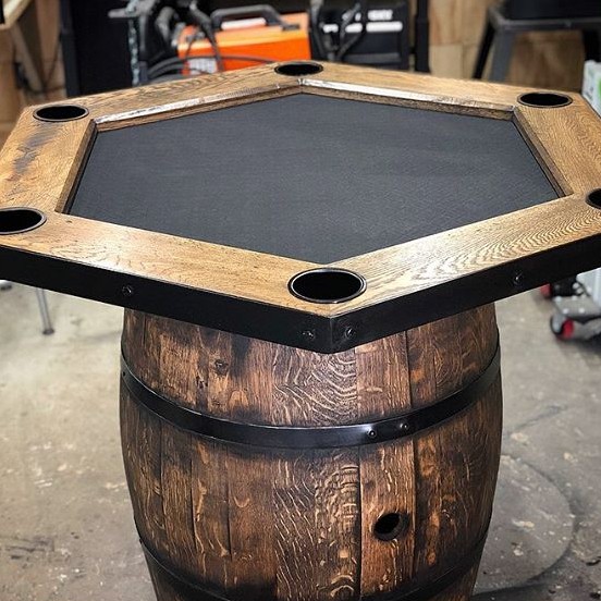 Spanish oak wine barrel coffee end table in 2020 with