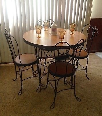 Sweetheart ice cream parlor soda shop twisted wrought iron