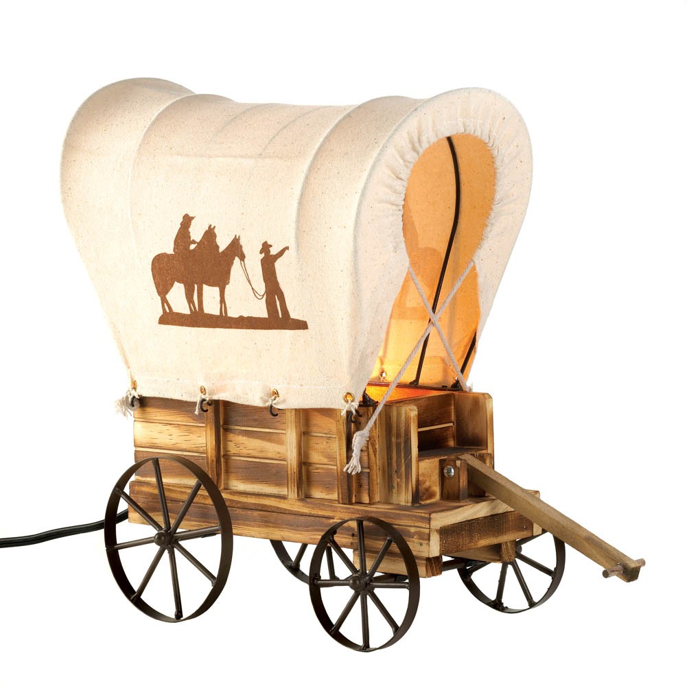 Western wagon table lamp wholesale at koehler home decor