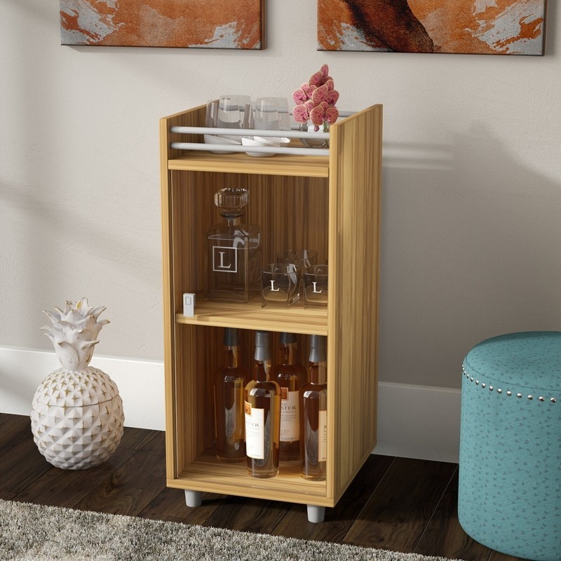 A Low Profile Bar with Glass Doors
