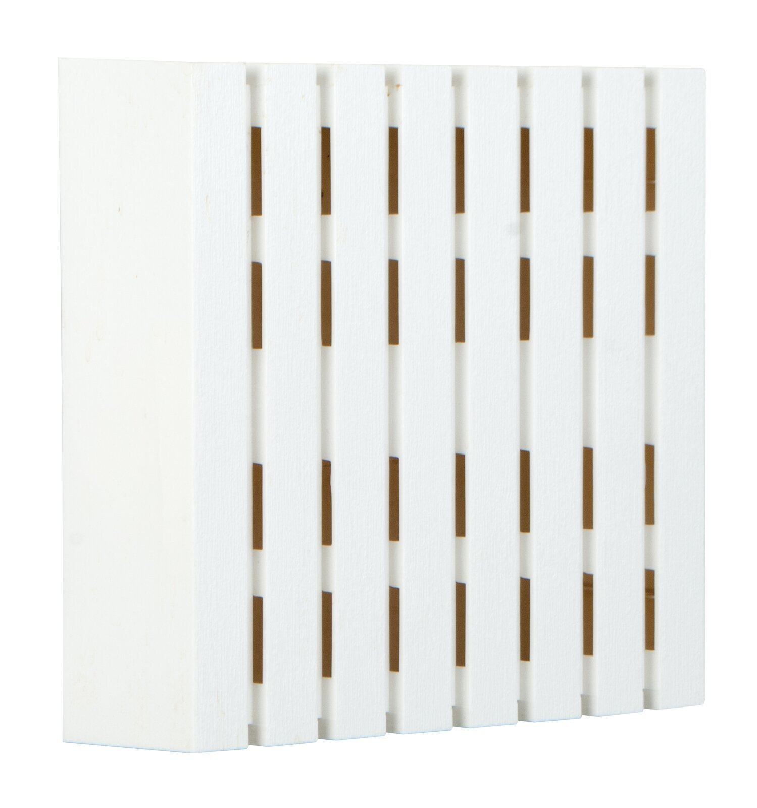 A simple yet appealing white doorbell cover