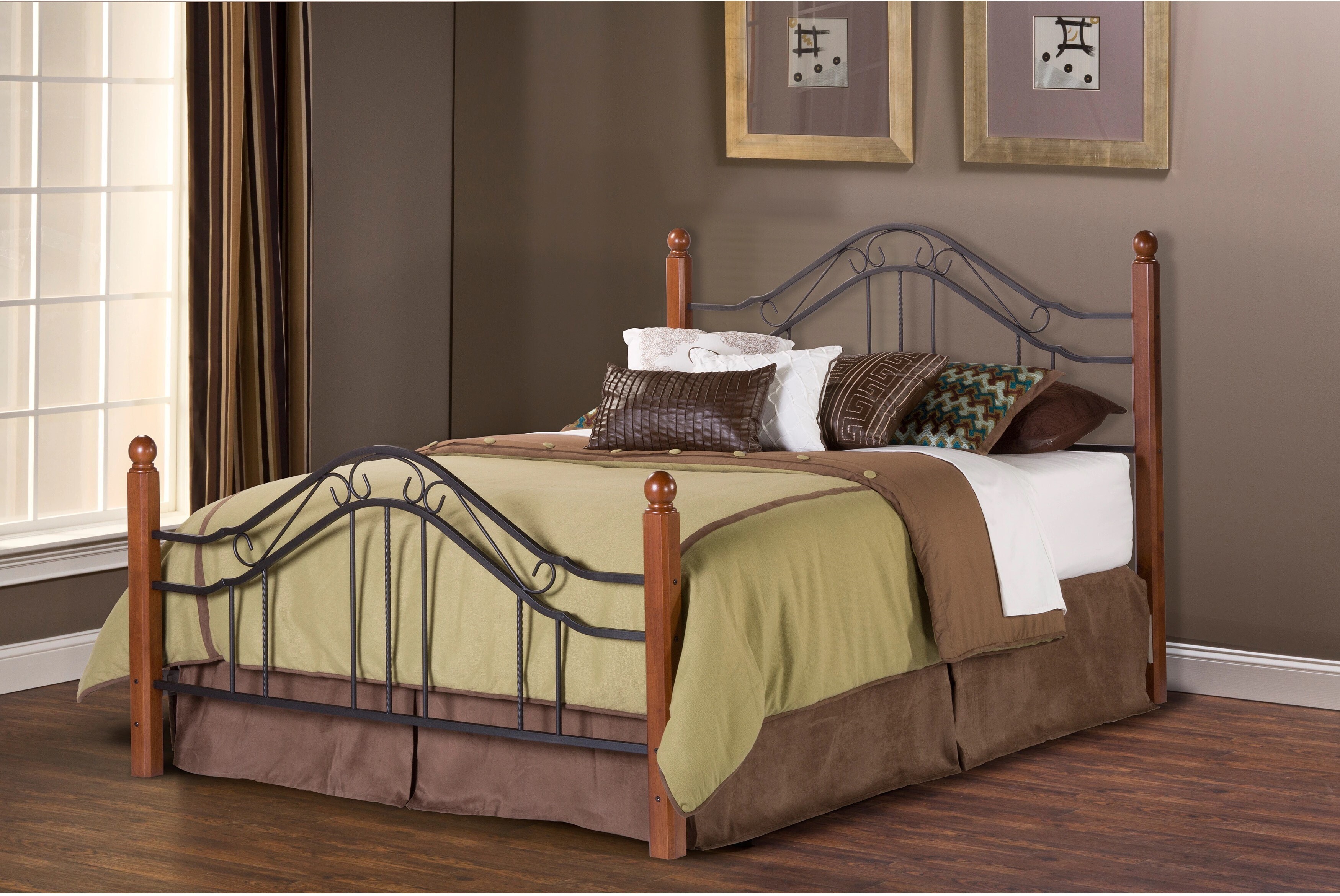 Wood & Wrought Iron Bedroom Sets