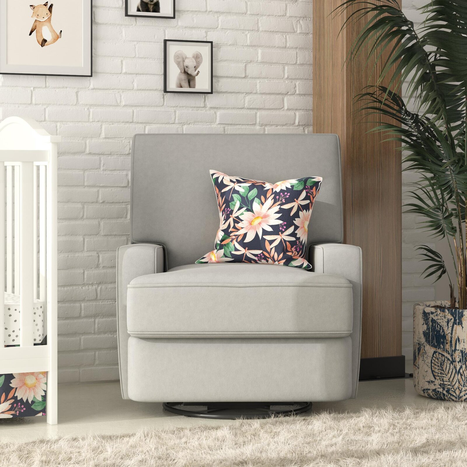 Abingdon Swivel Reclining Rocking Chair Glider