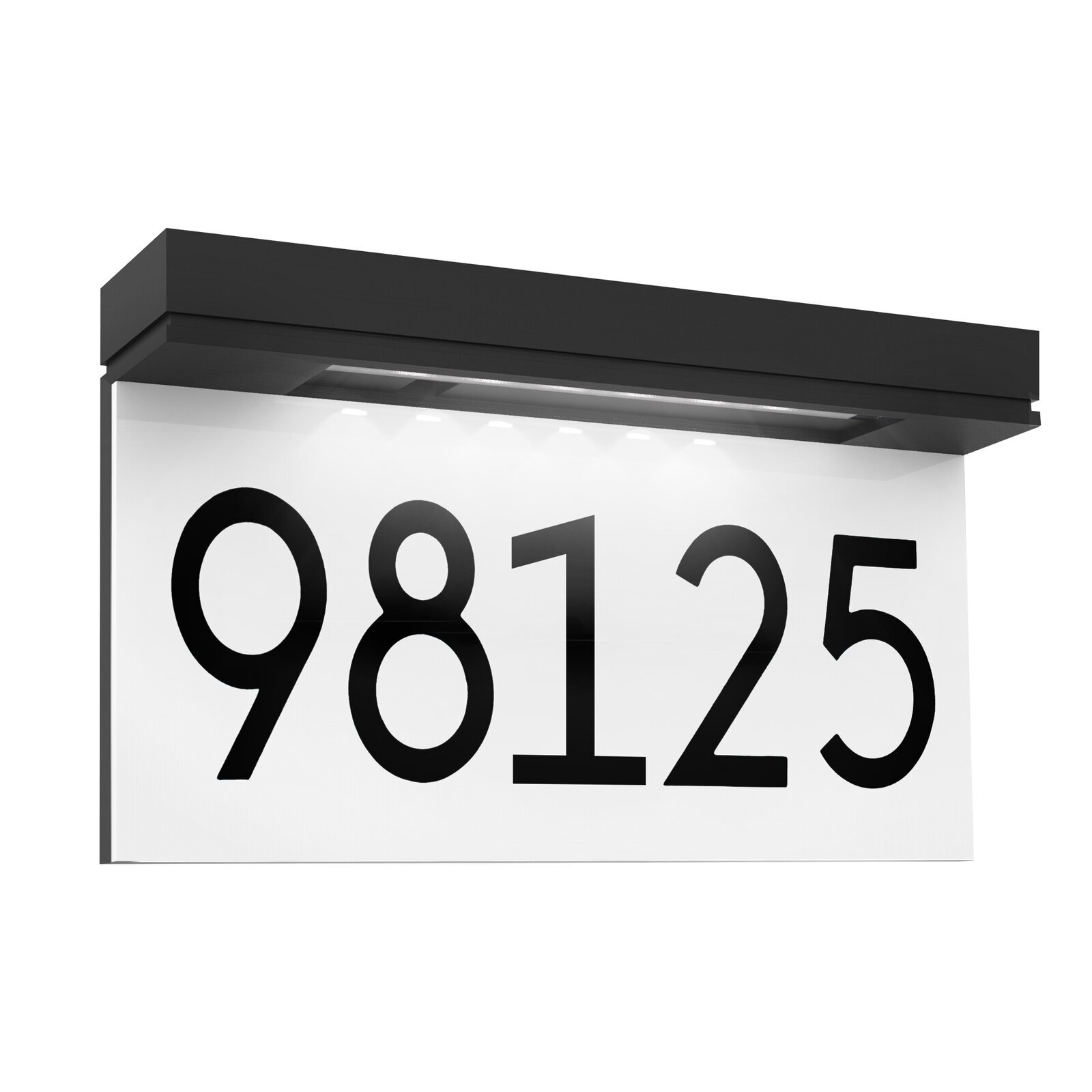 Address Plaque For Houses Solar Powered