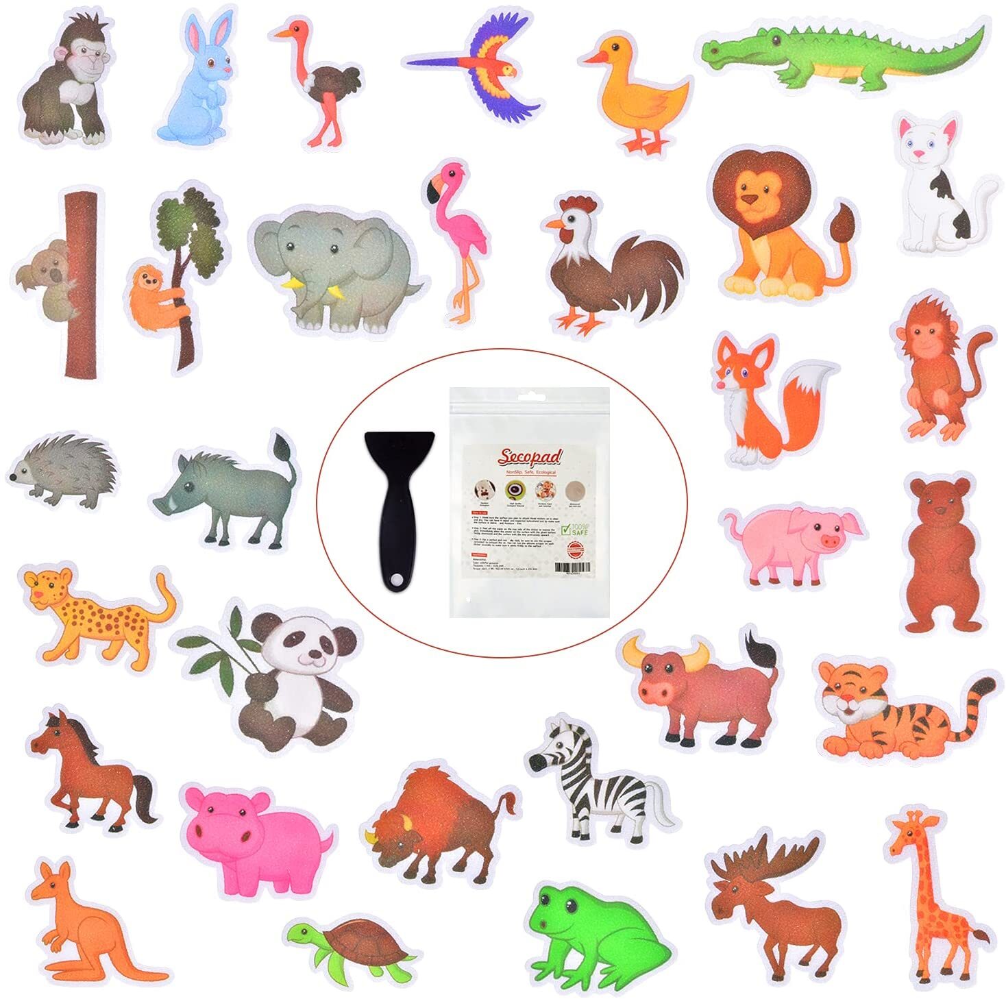 Adhesive Kids Animals Anti Slip Decal Treads