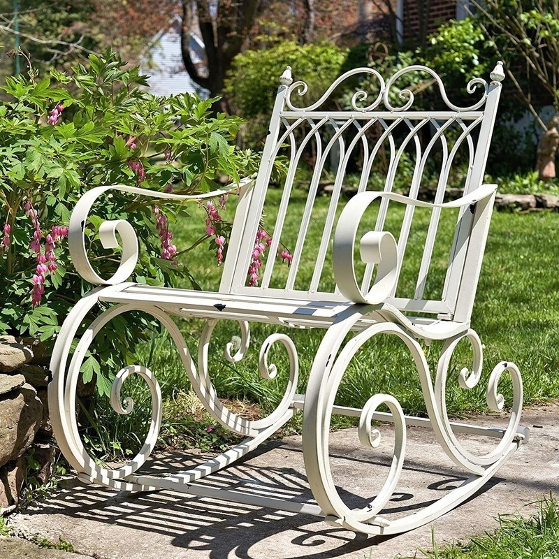 Antique Outdoor Metal Rocking Chair
