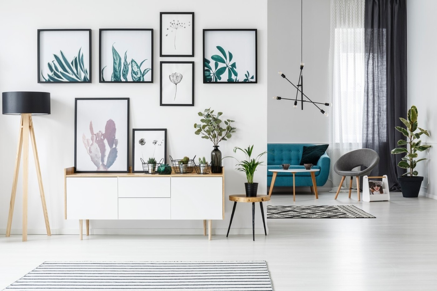 Art on a white wall
