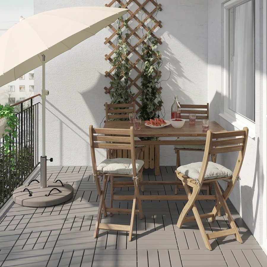 ASKHOLMEN Table and 4 chairs