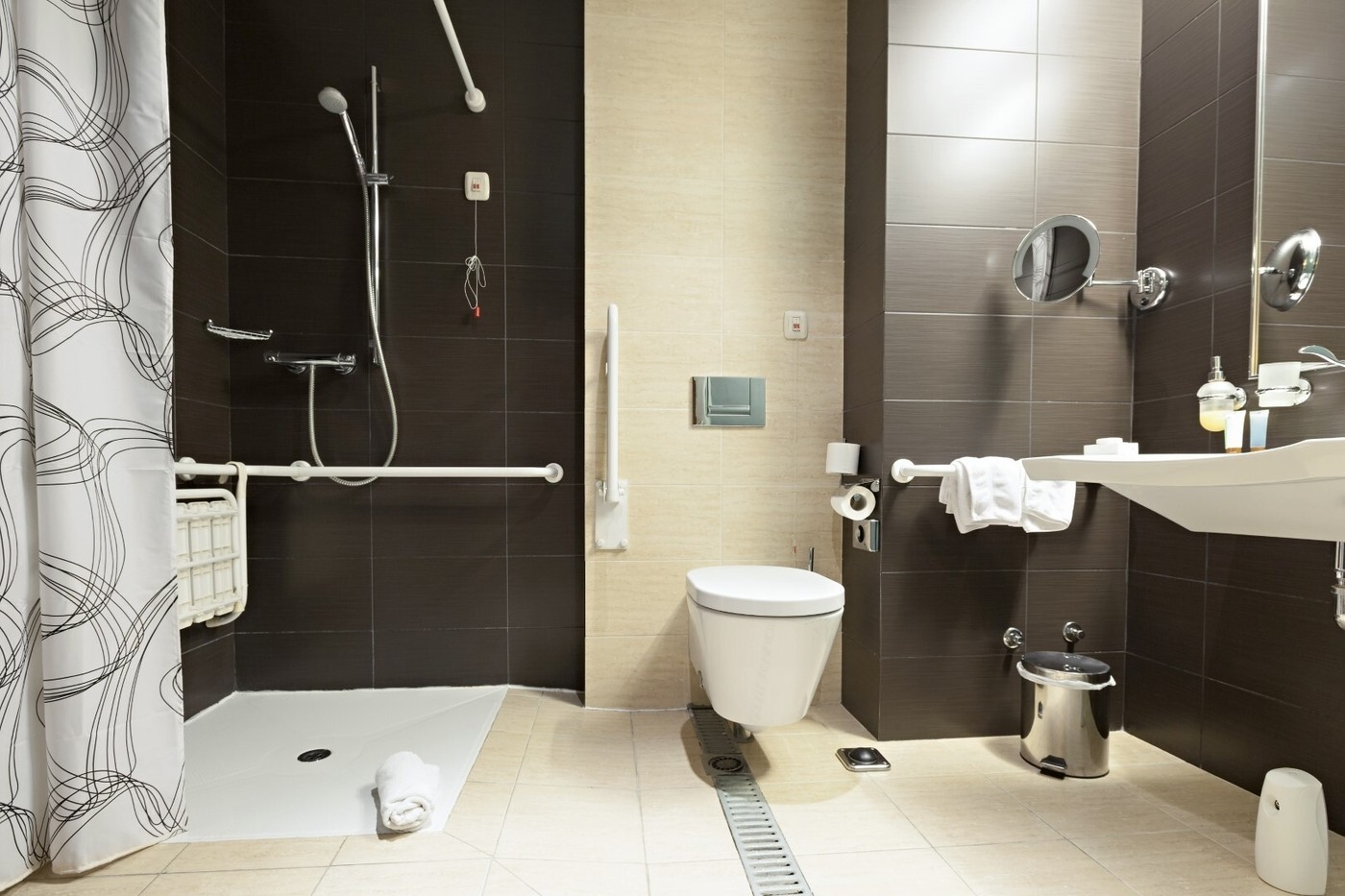 Bathroom for the disabled people