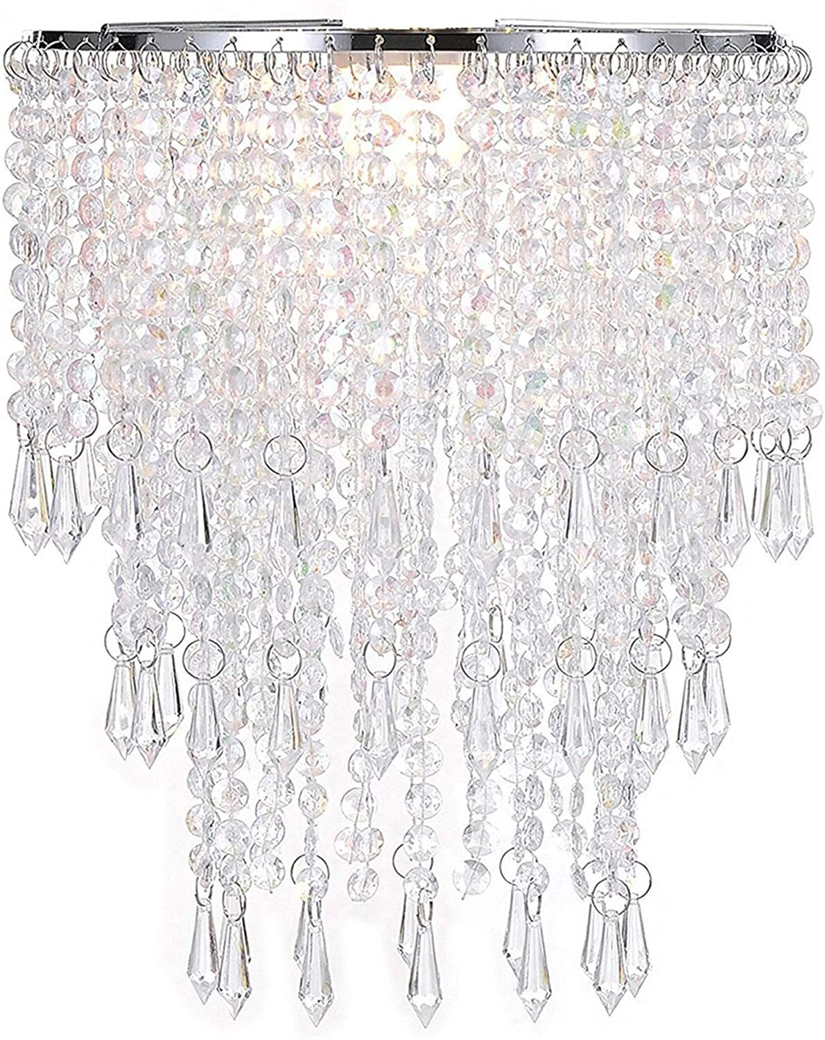 Beaded clip on ceiling bulb cover