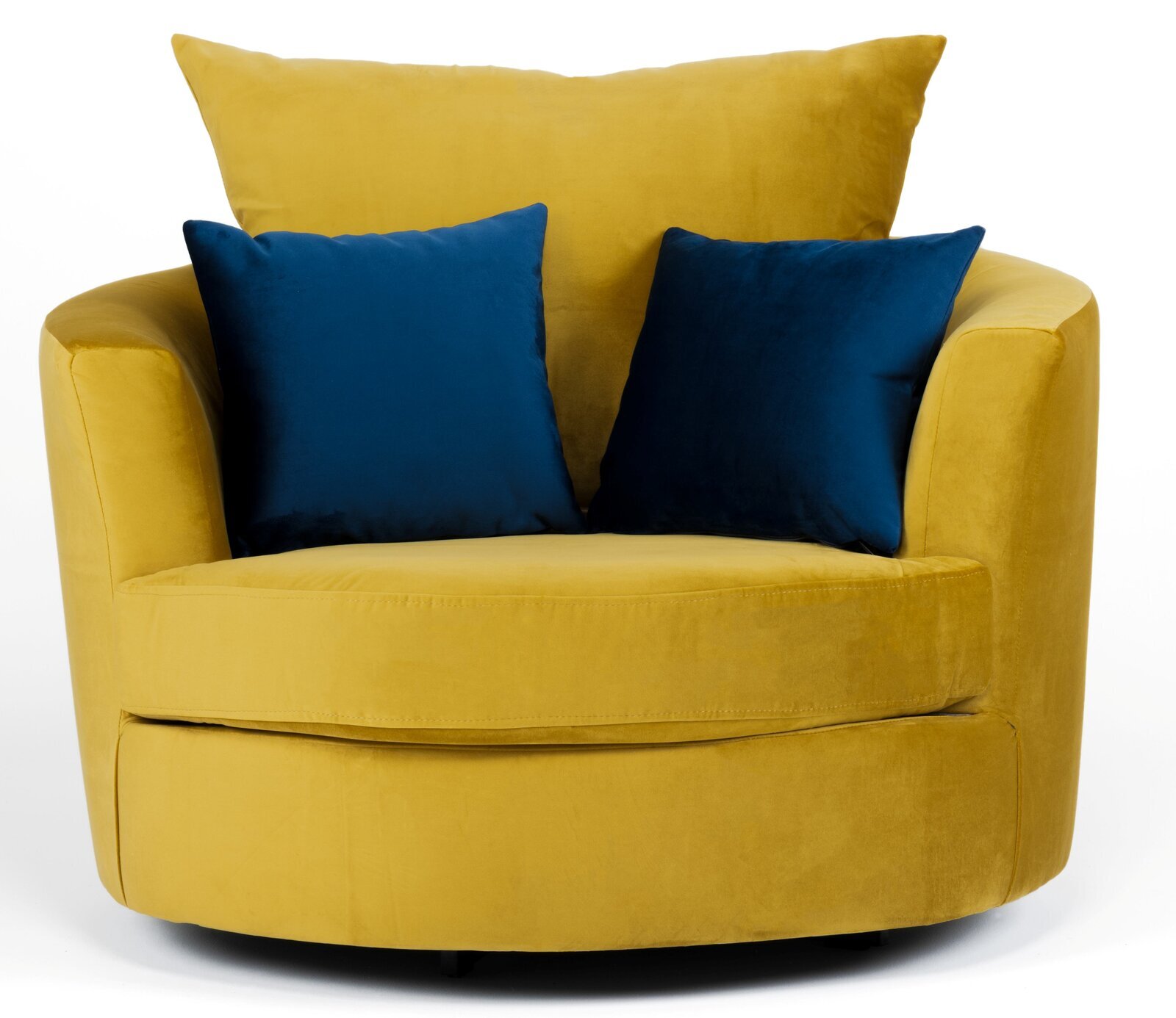 Big round chair in a monochrome design