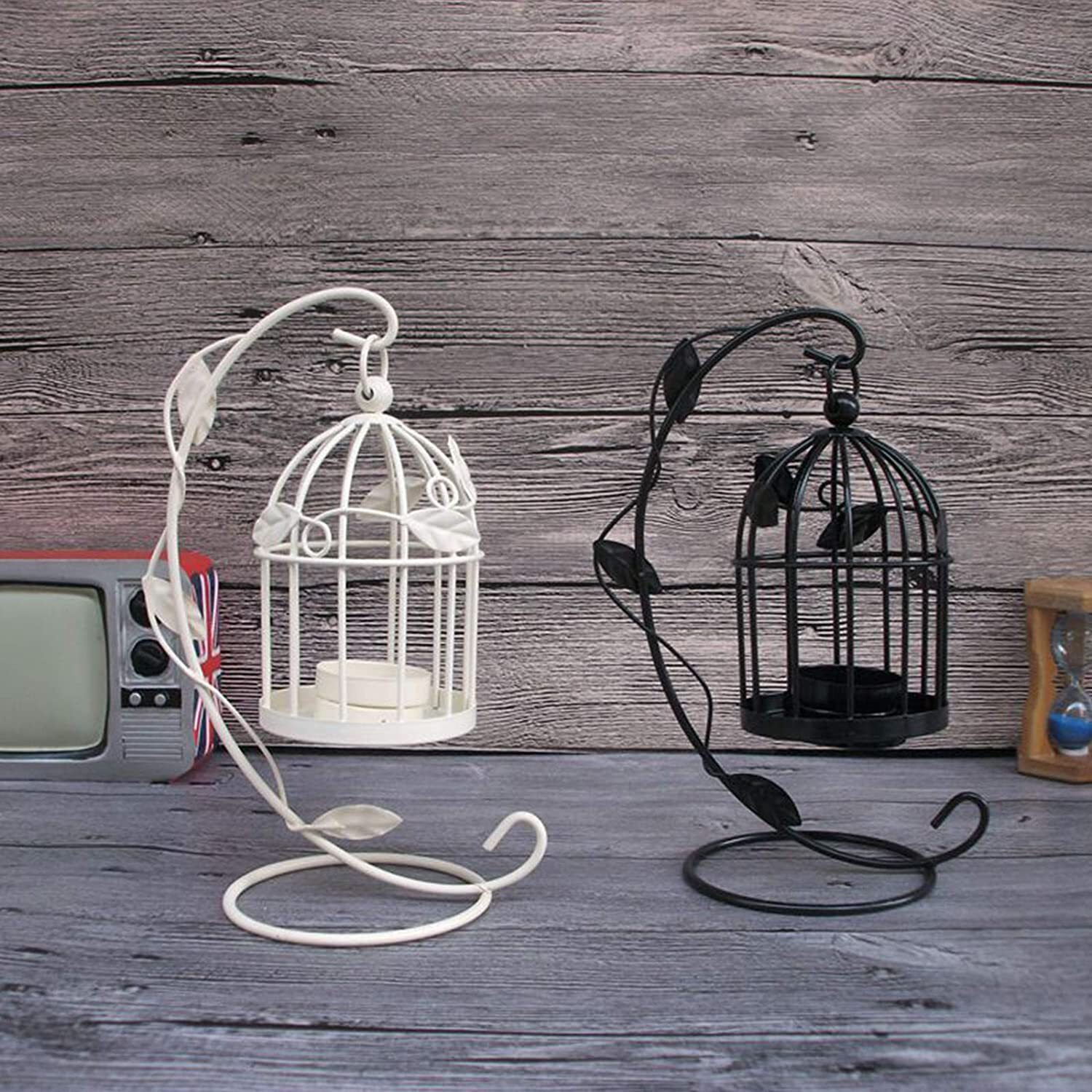 Bird Cage Vintage Style Candlestick Hanging Lantern