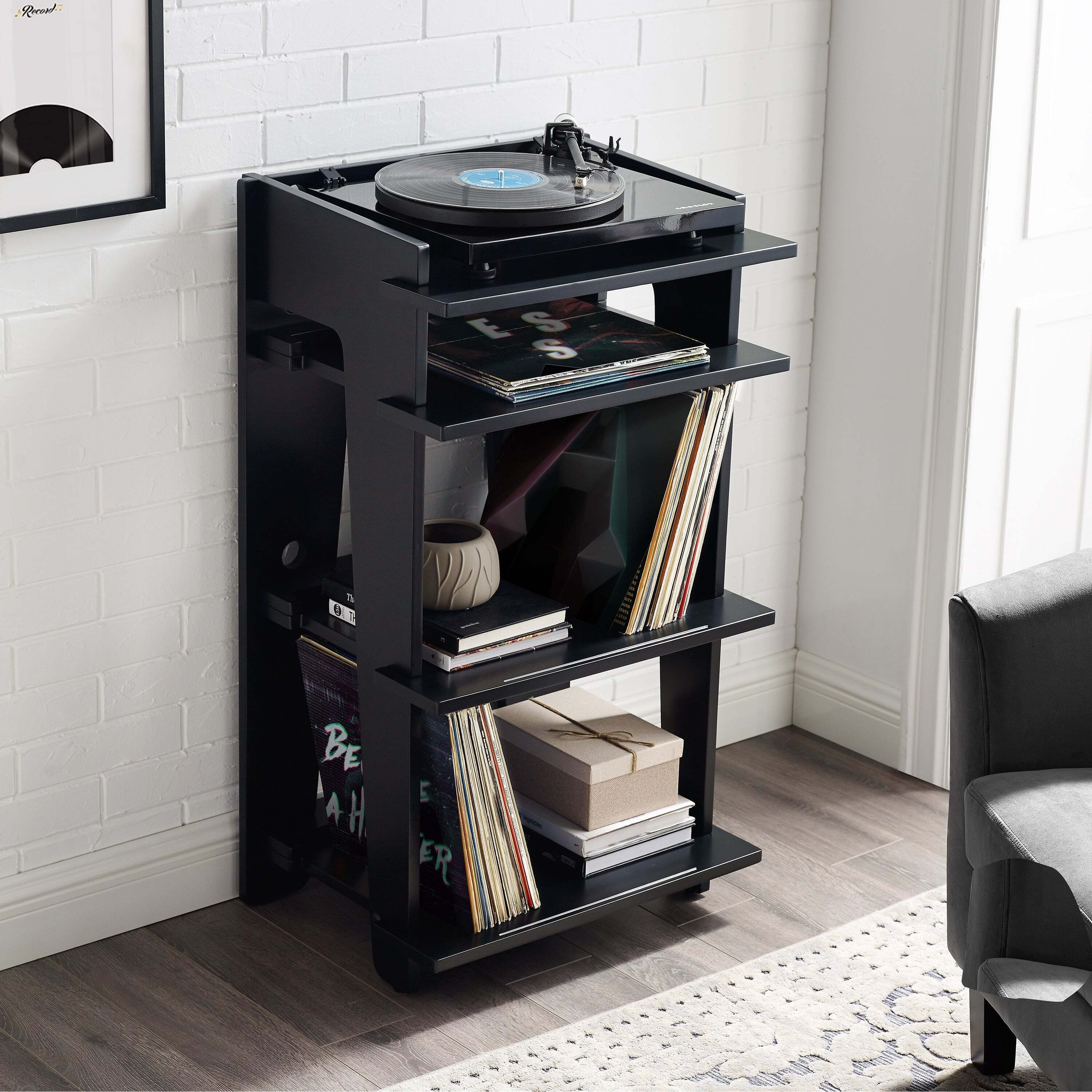 Black Audio Rack