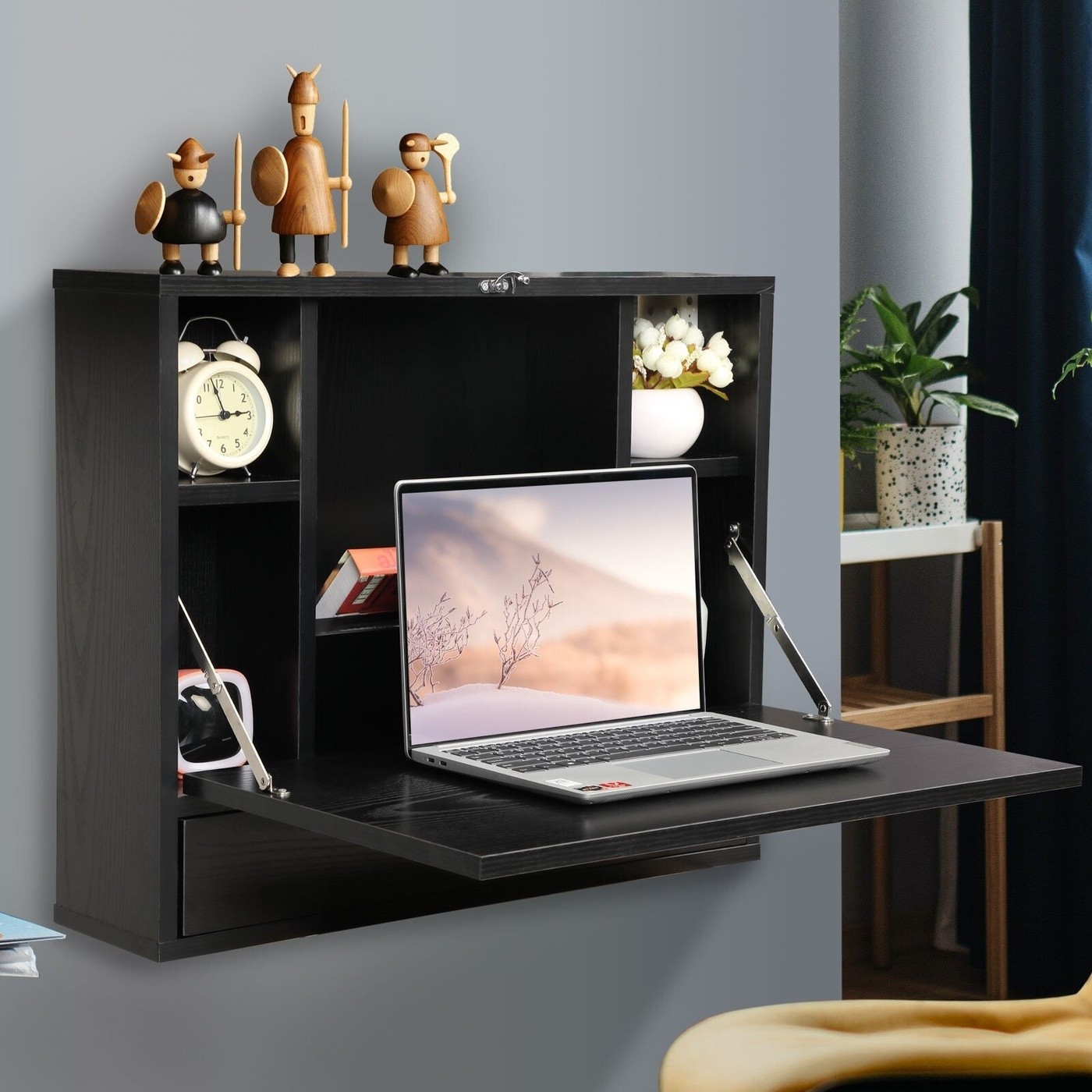 Black Floating Desk