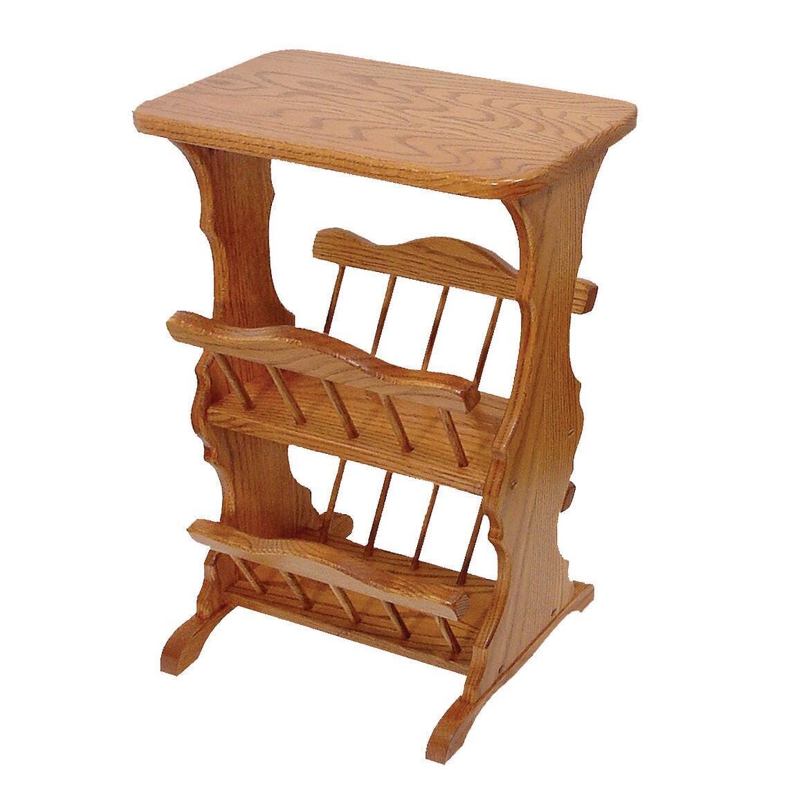 Bohemian magazine rack side table