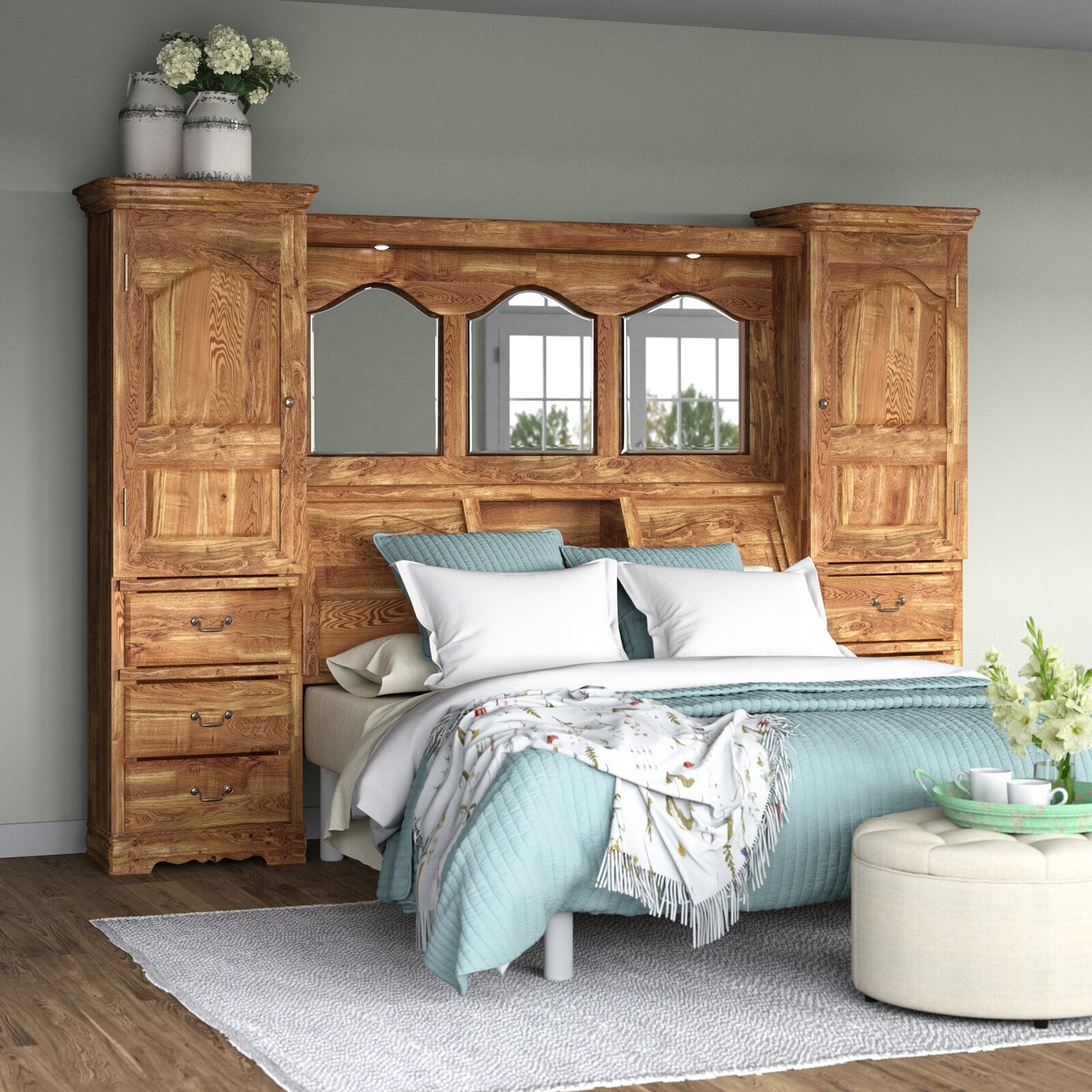 King Bookcase Headboards