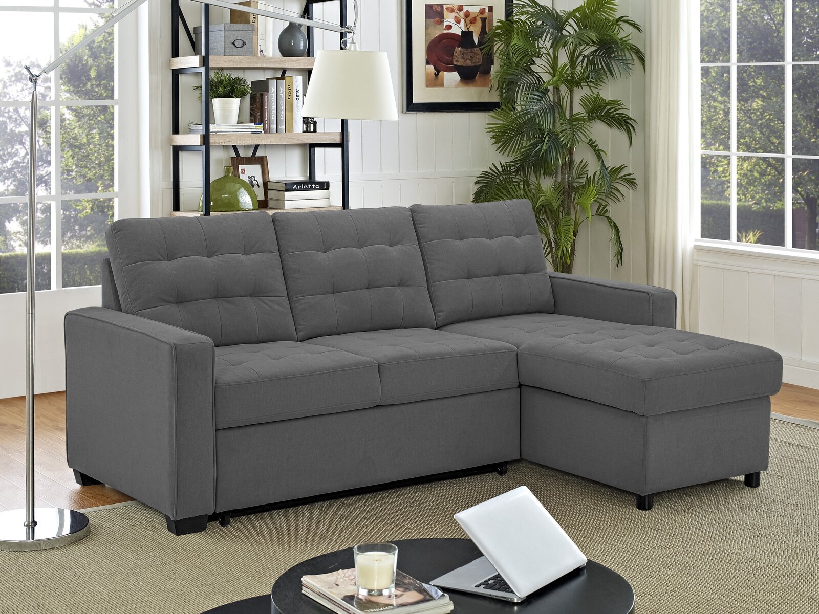 Bryson 89 7” Square Arm Sofa Bed