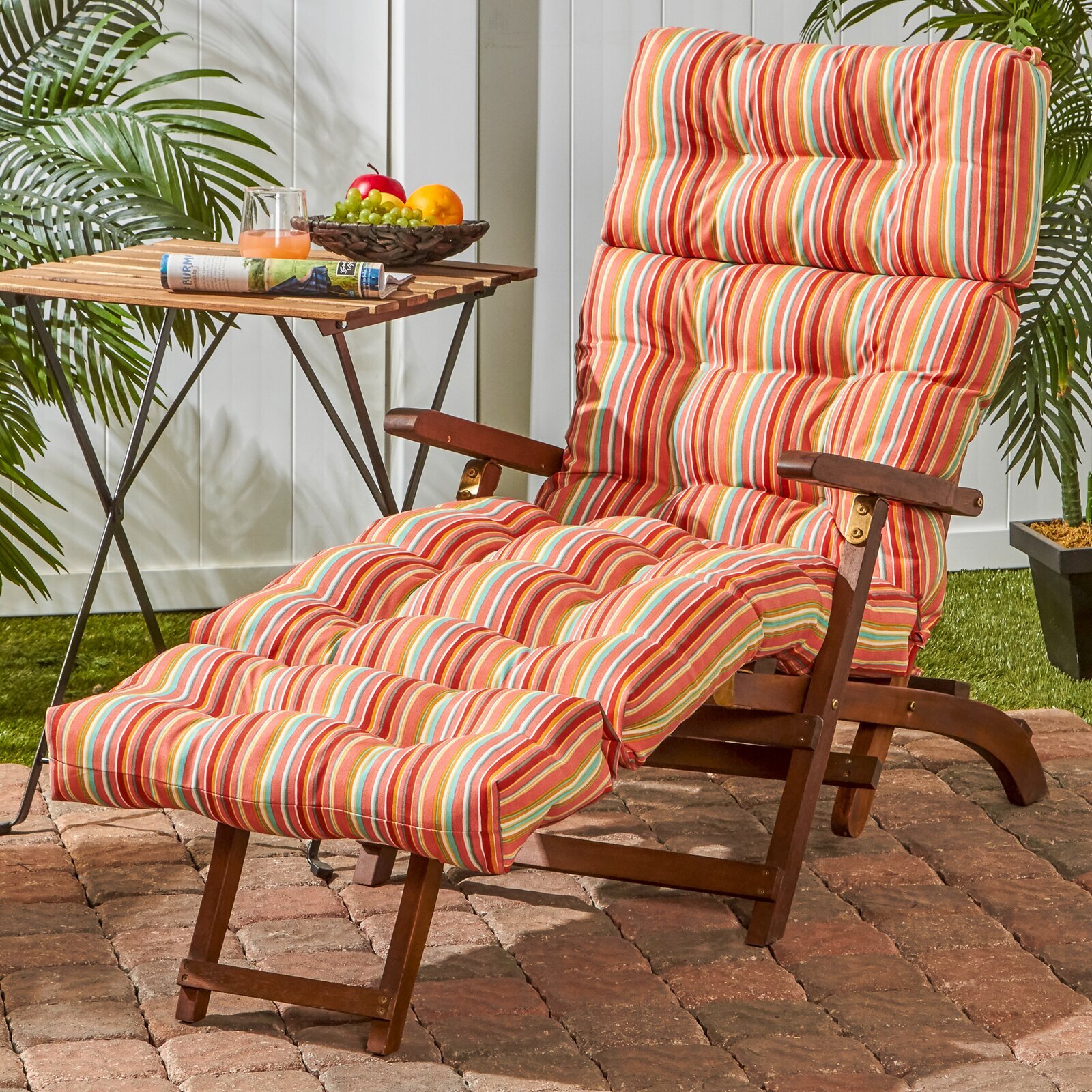 Chaise Lounge Thick High back Patio Chair Cushions