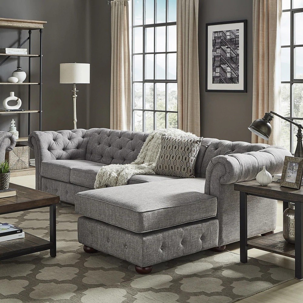 Chesterfield Sofa and Chaise