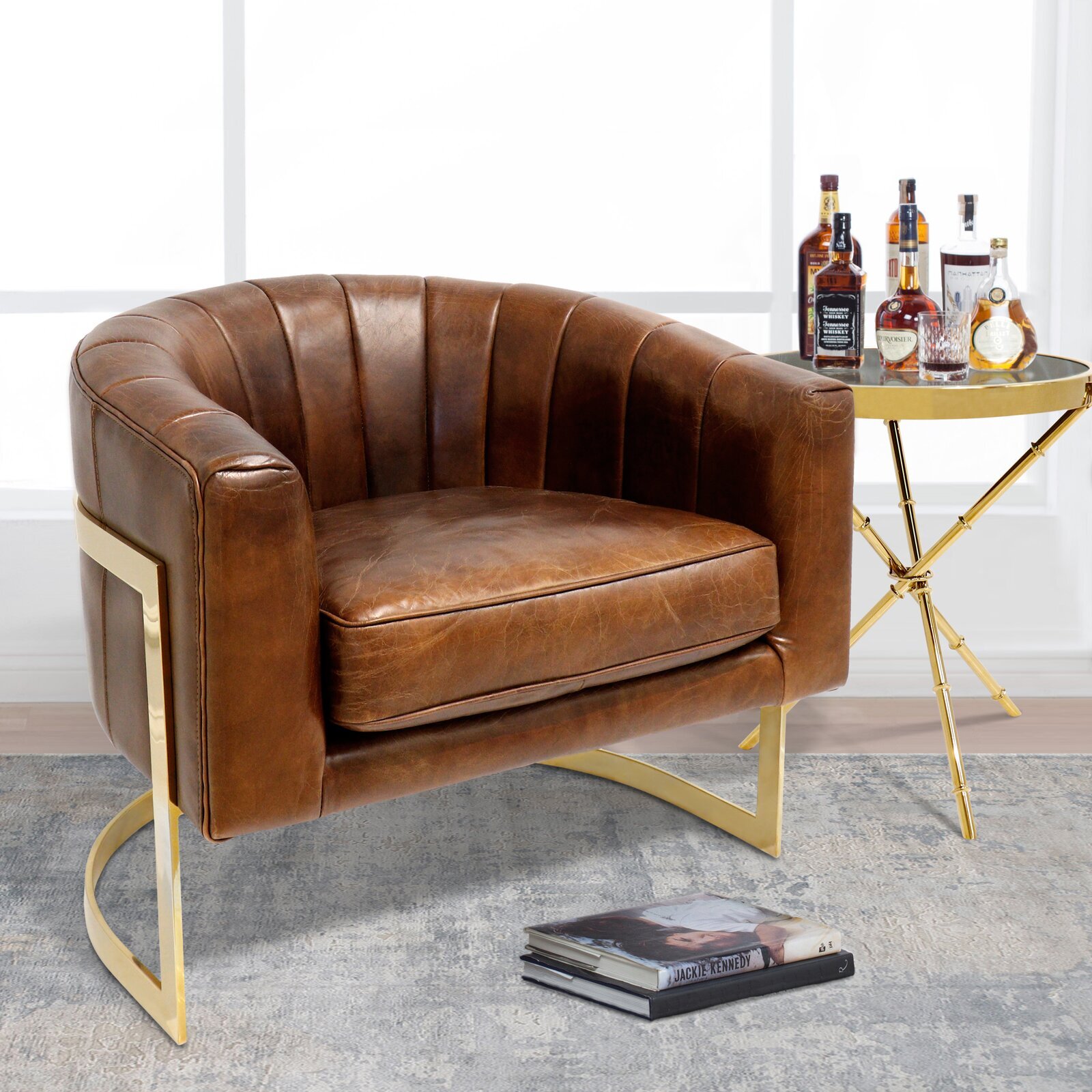 Cigar lounge chair with a twist