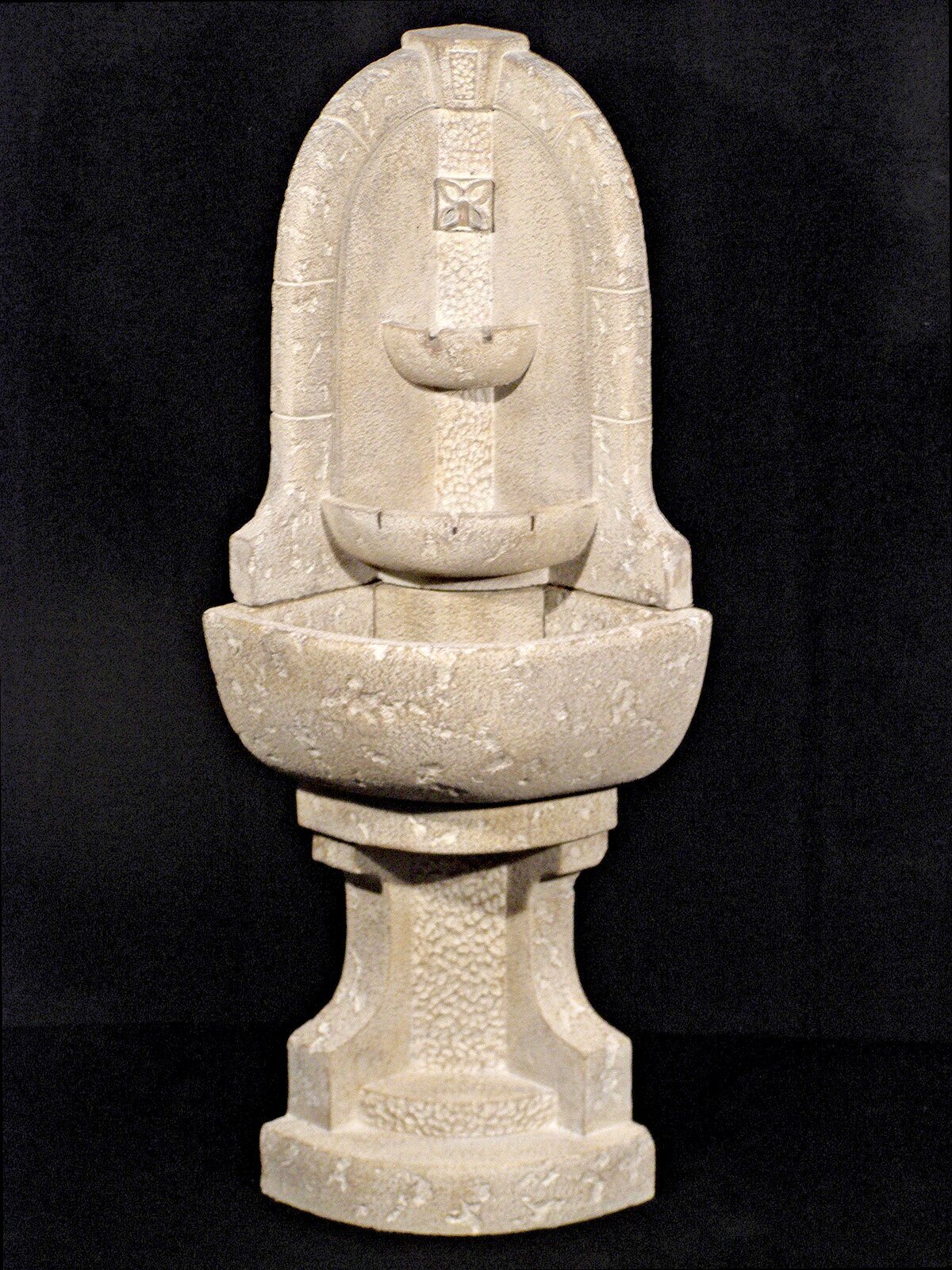 Classic Cast Stone Outdoor Corner Fountain