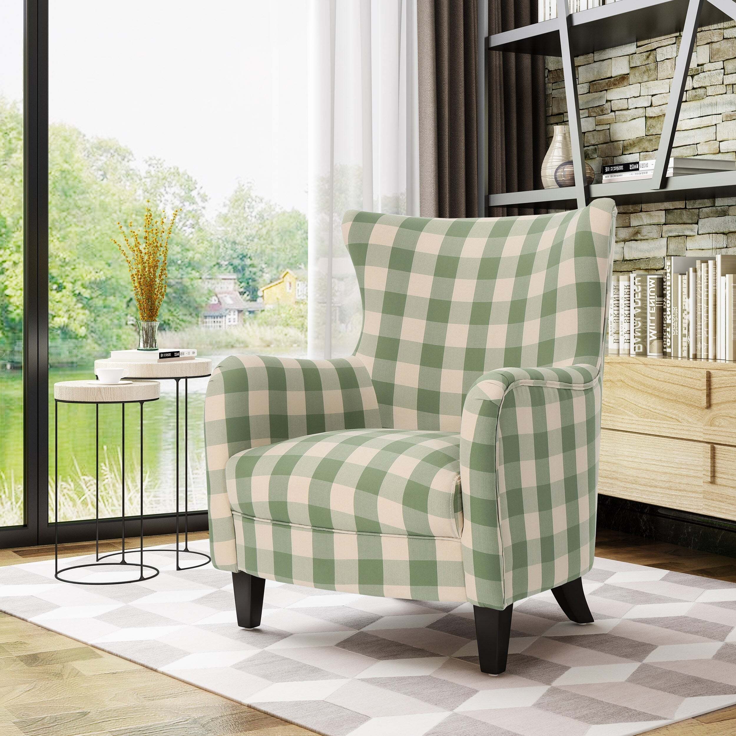 Classical and Grand Tartan Wingback Chairs