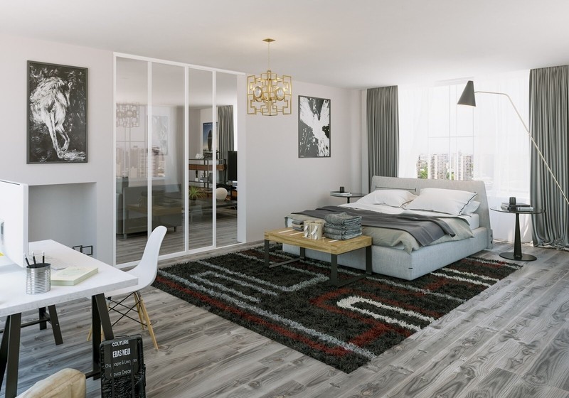 Clear Glass Sliding Room Dividers