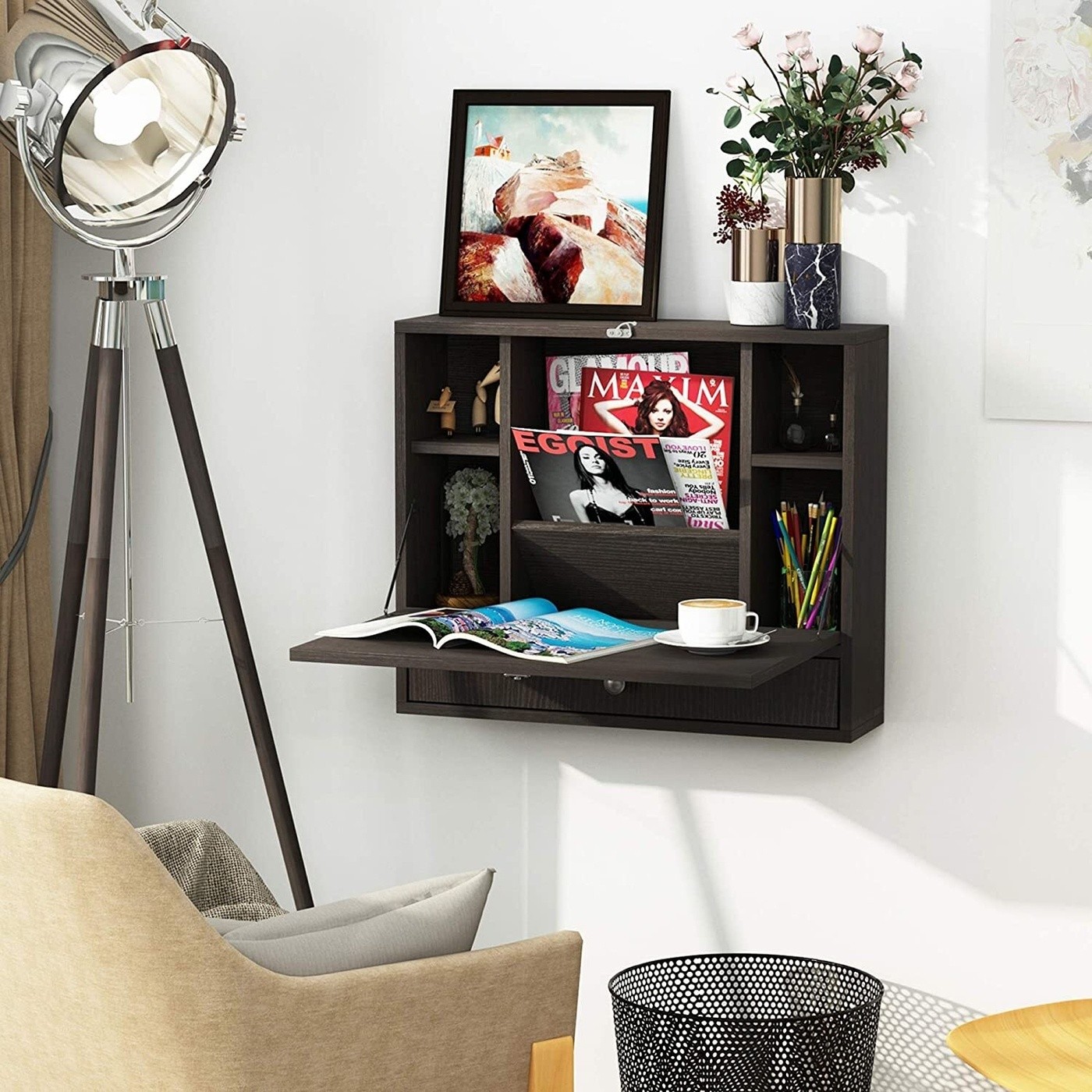Coffee Wall Mounted Desk