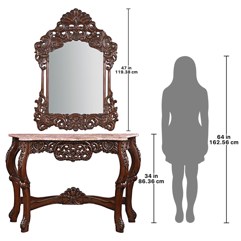 Console Table And Mirror Set