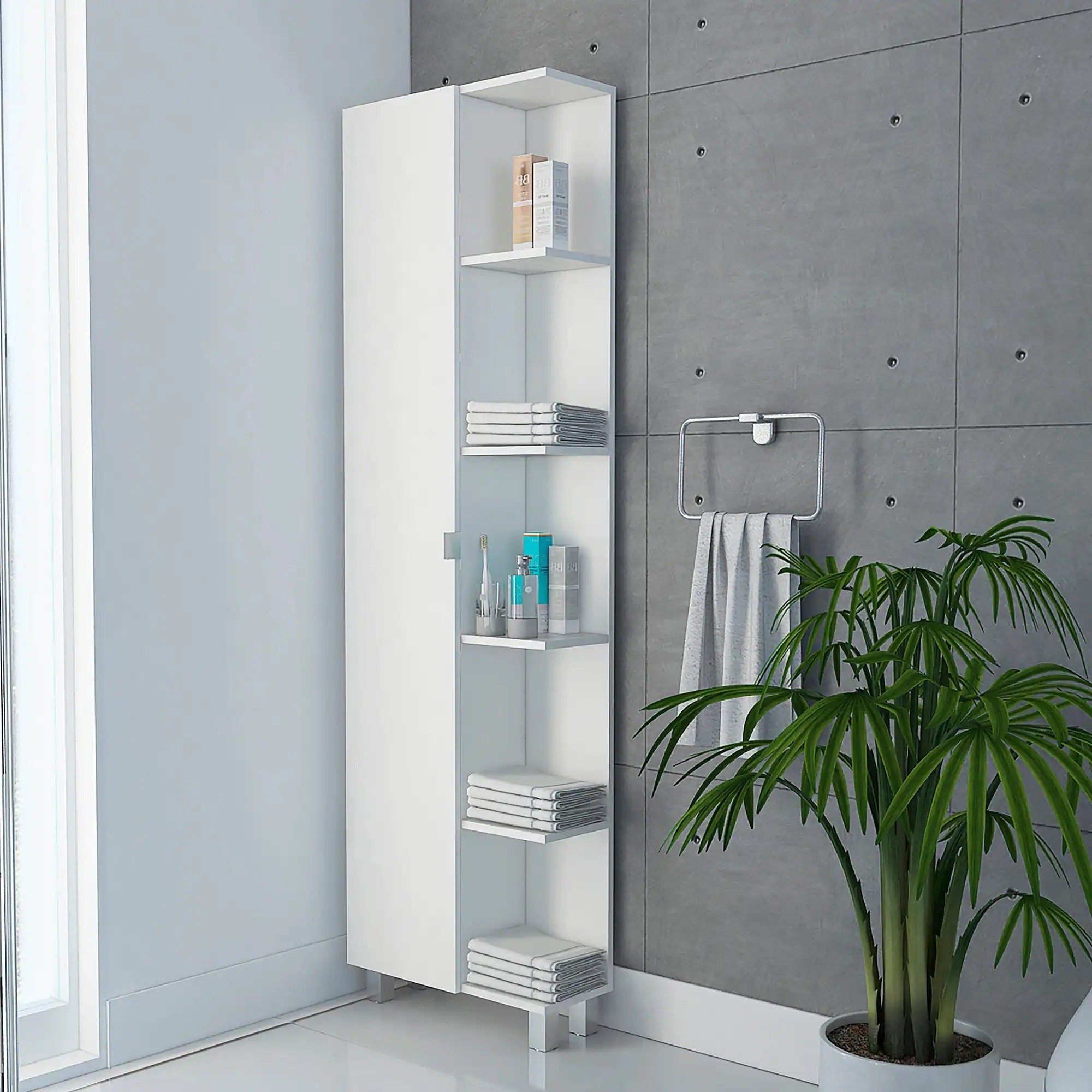 Contemporary linen tower