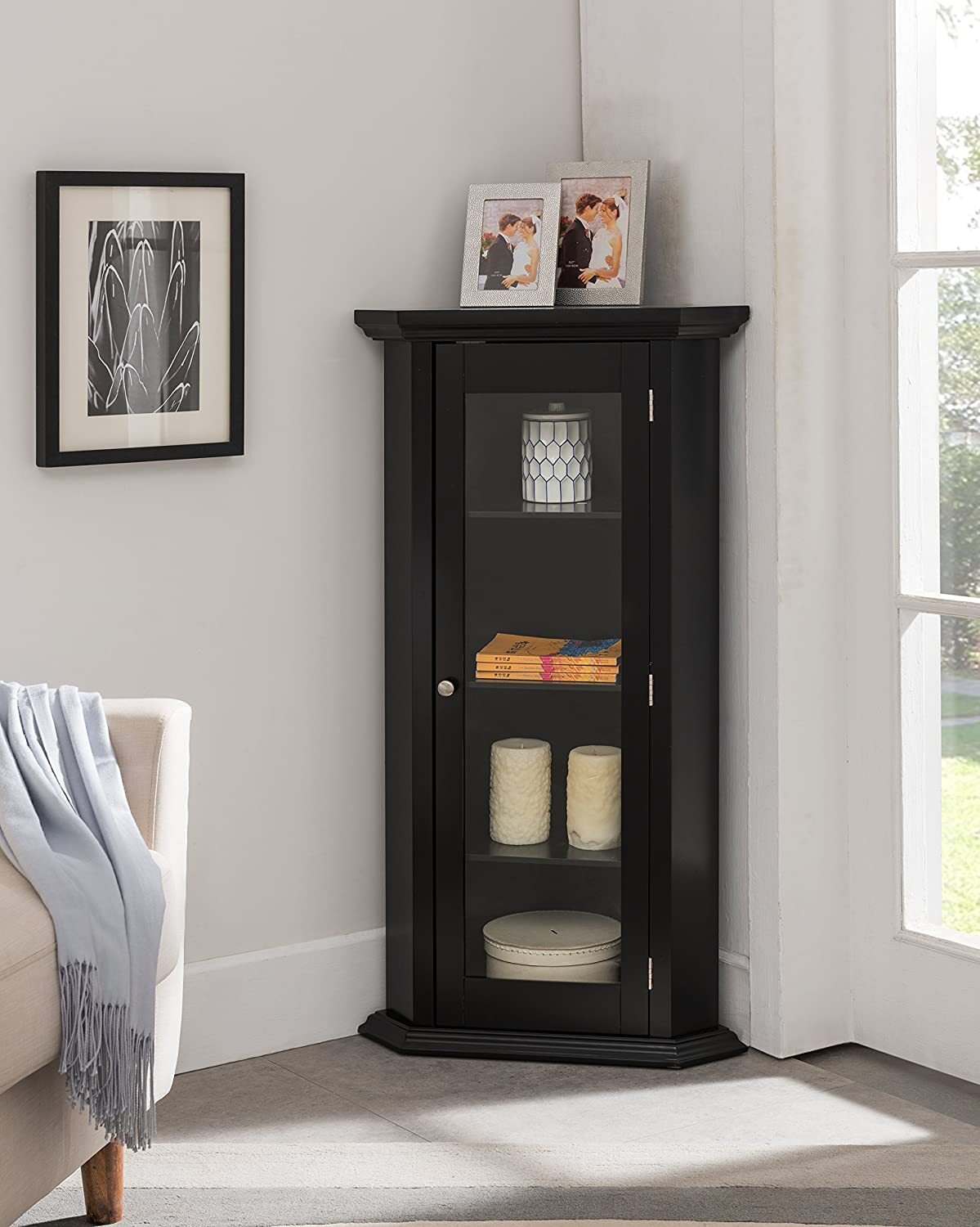 Corner curio cabinet antique