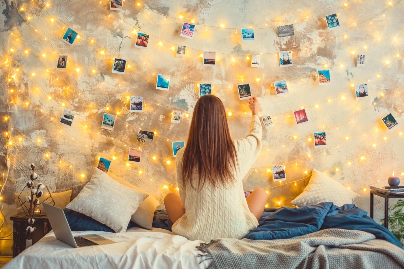 Decorated bedroom