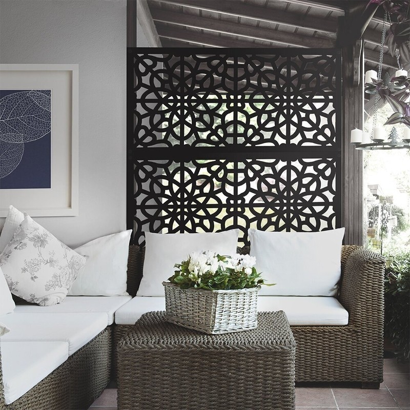Decorative wall screens with intricate designs