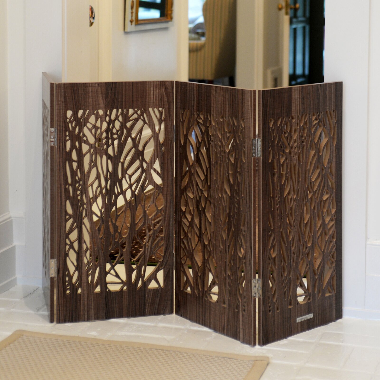 Decorative Wooden Pet Gate