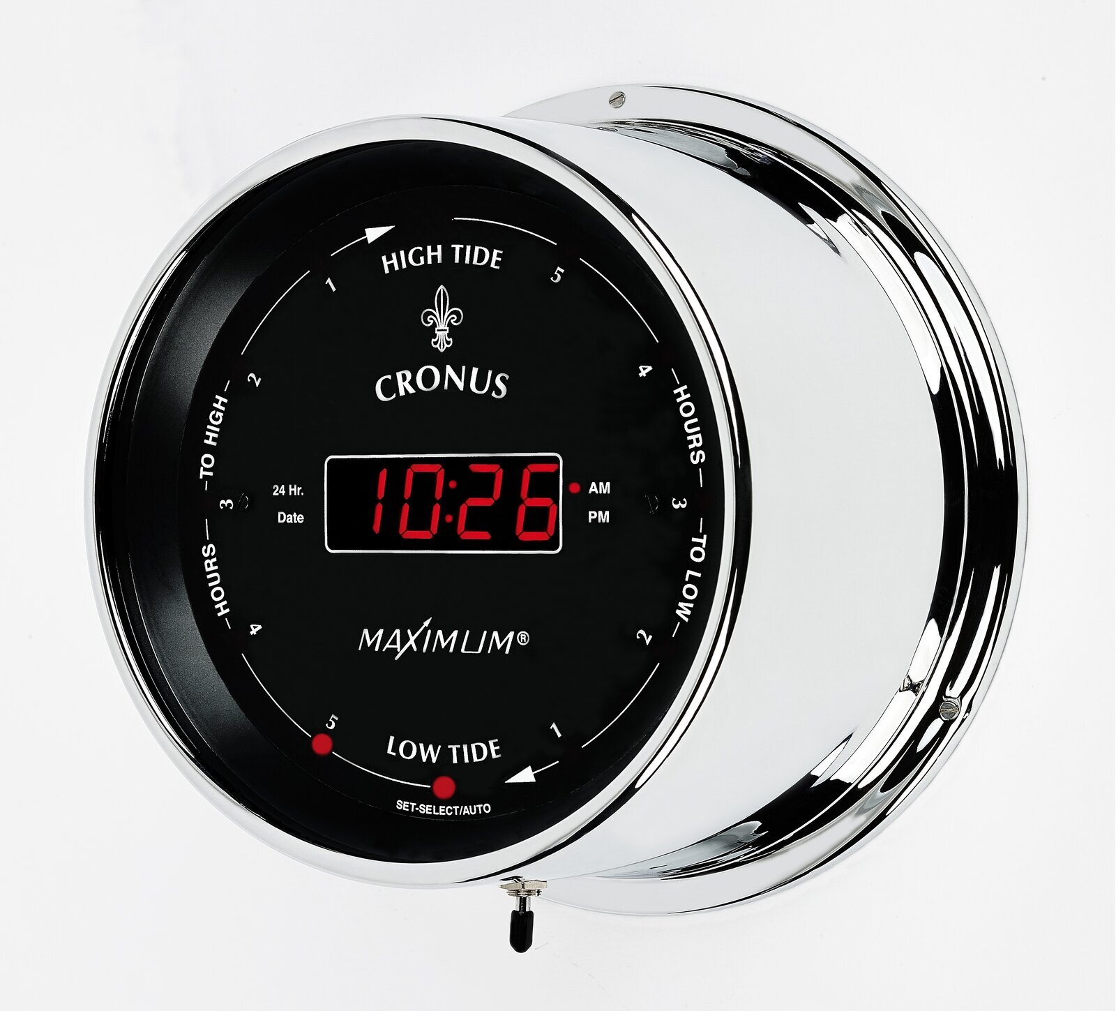 Digital Coast Tide Date and Time Wall Clock