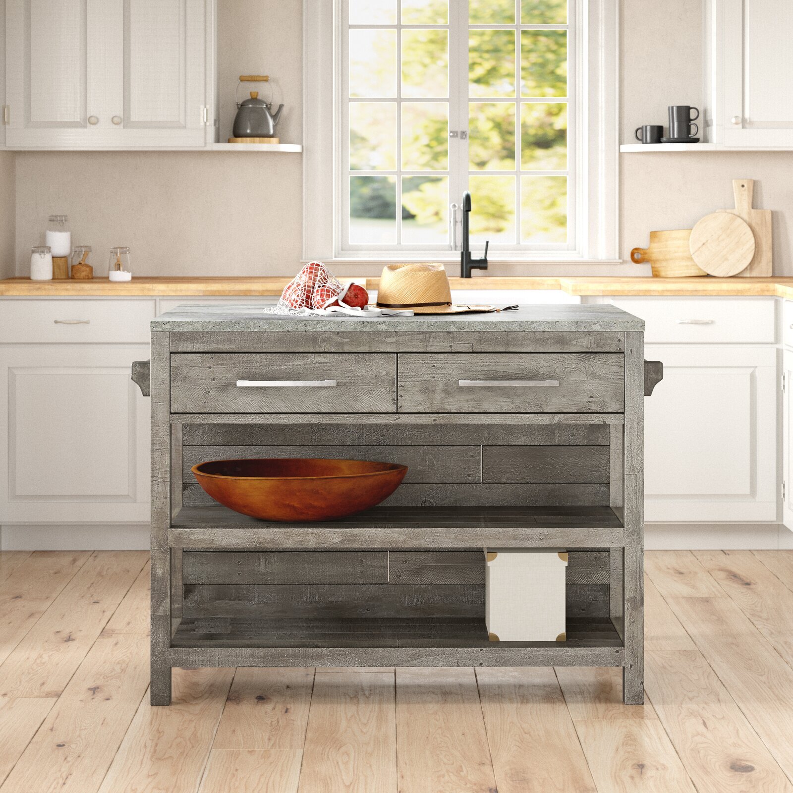 Distressed Rustic Island