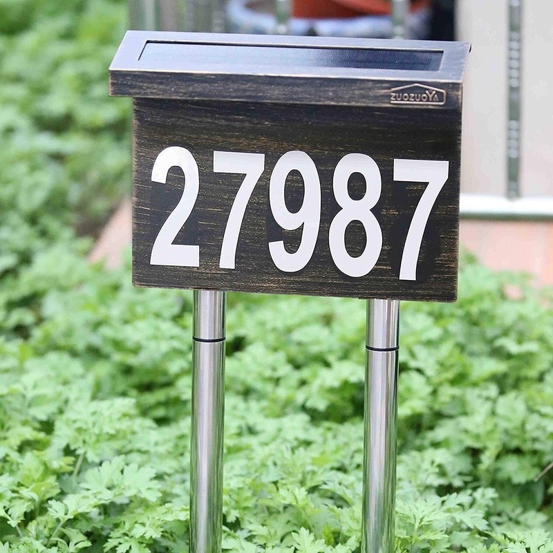 Dual Use Solar House Number