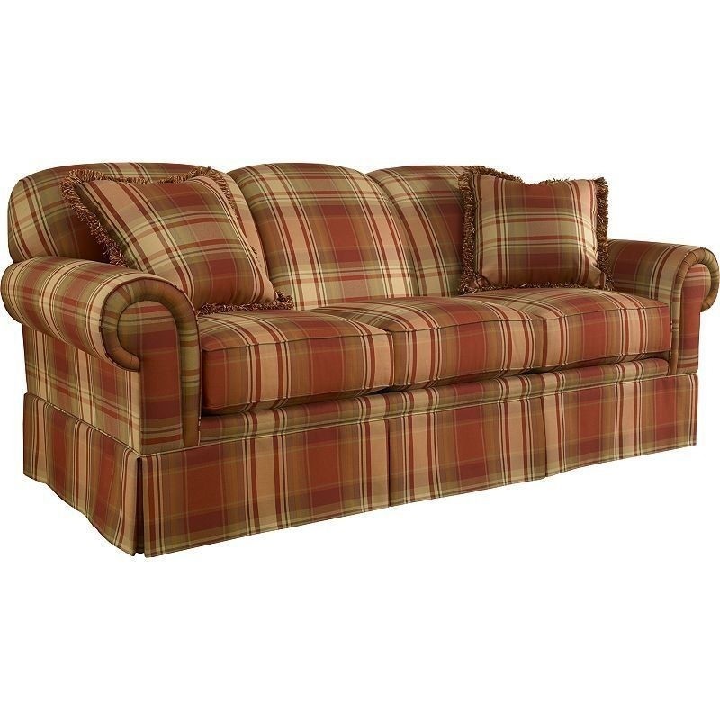Elegant Red Plaid Sofa Set for Cozy Living Rooms