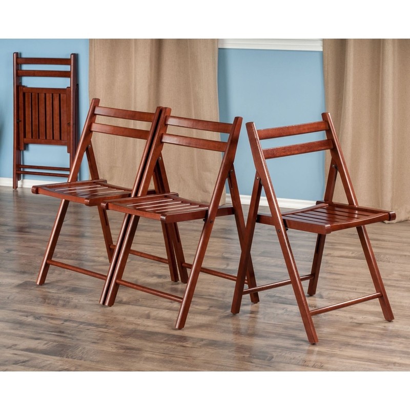 Folding dining chairs set of 4 in a monochrome design