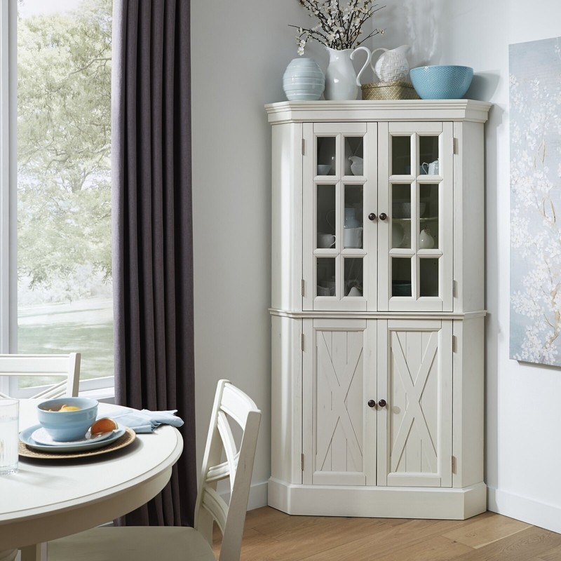 Freestanding Corner Kitchen Pantry