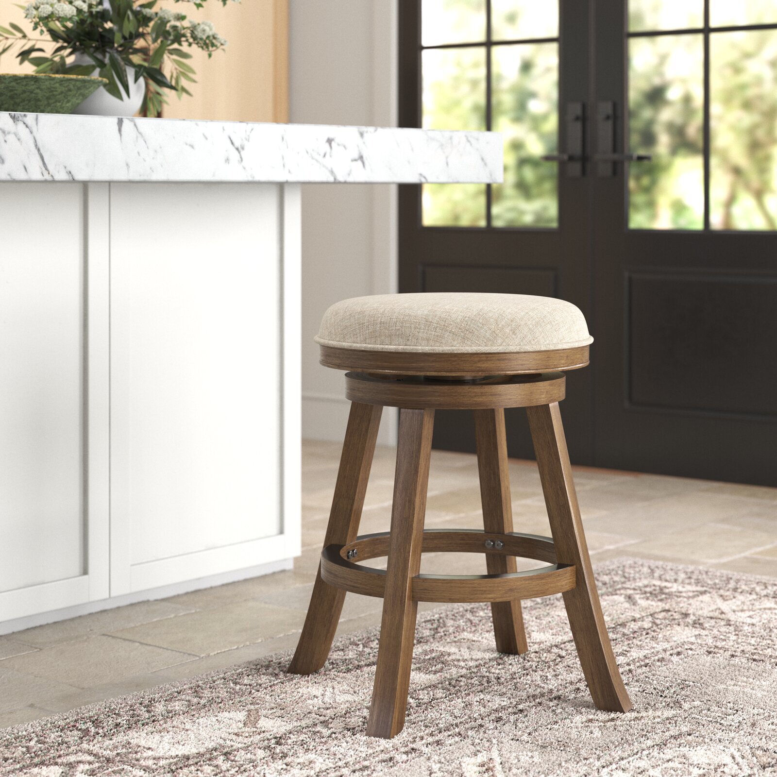 French country backless bar stools