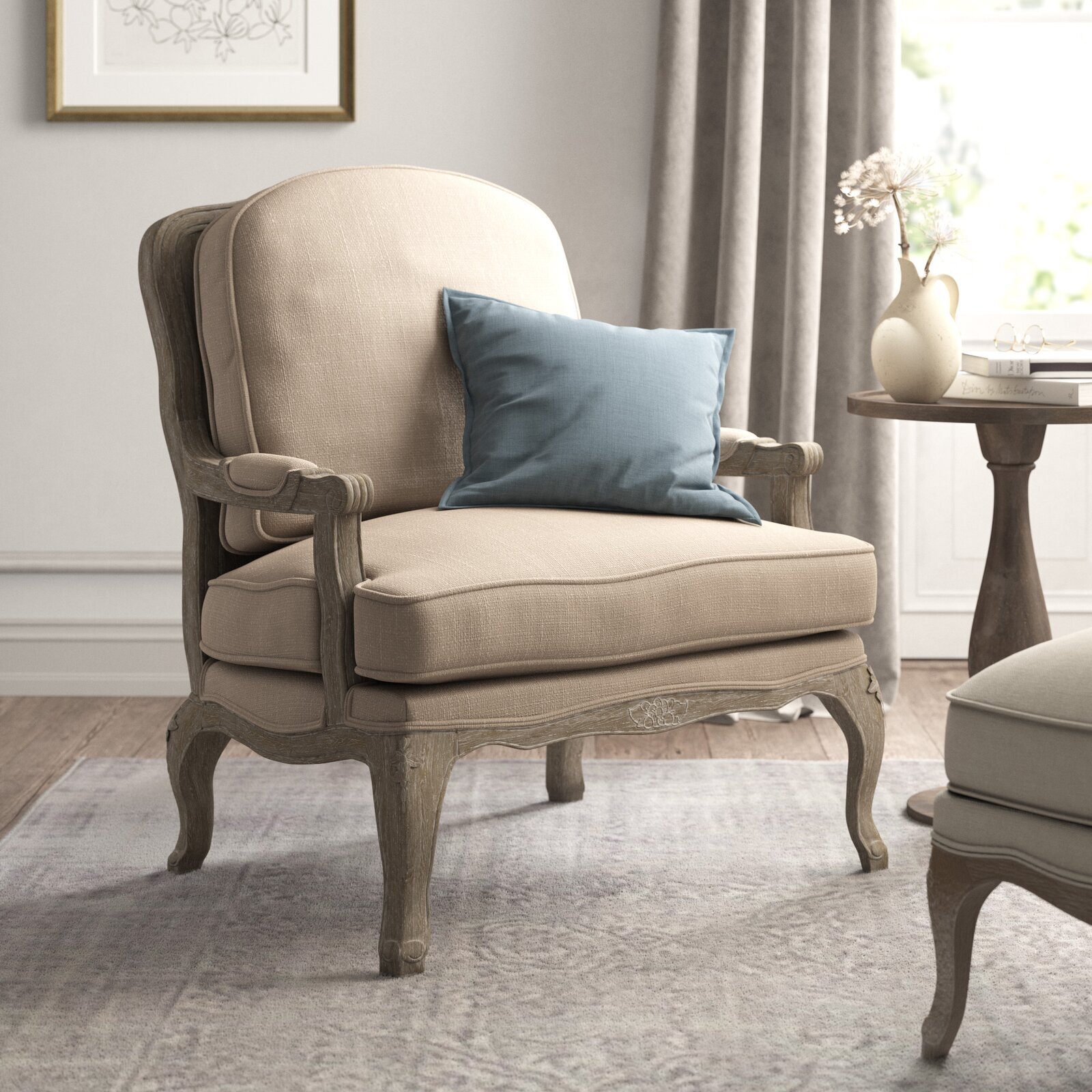 French upholstered chairs  
